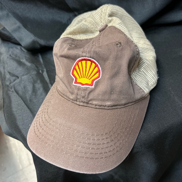 Shell Brown and Tan Trucker Hat - Picture 1 of 4